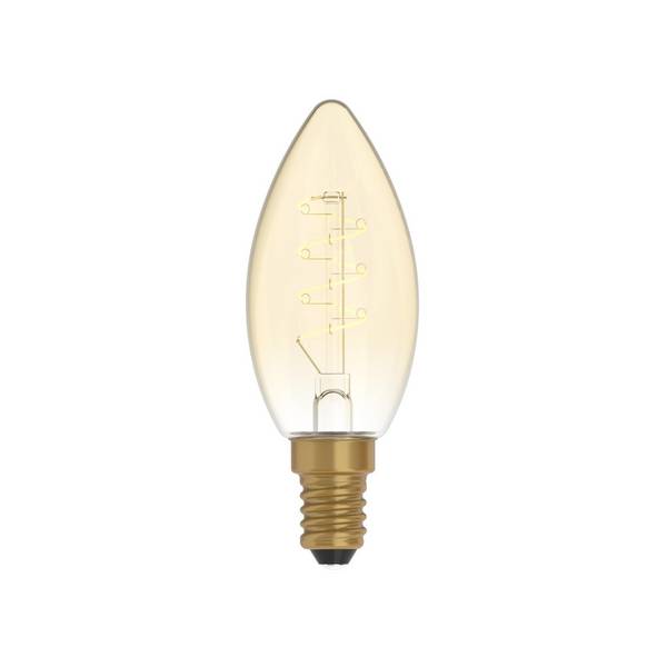 LED CARBON VINT FIL SMALL SPIRAL C35 220/230V 2,5W 136LM E14 GOLD 1800K DIM C01