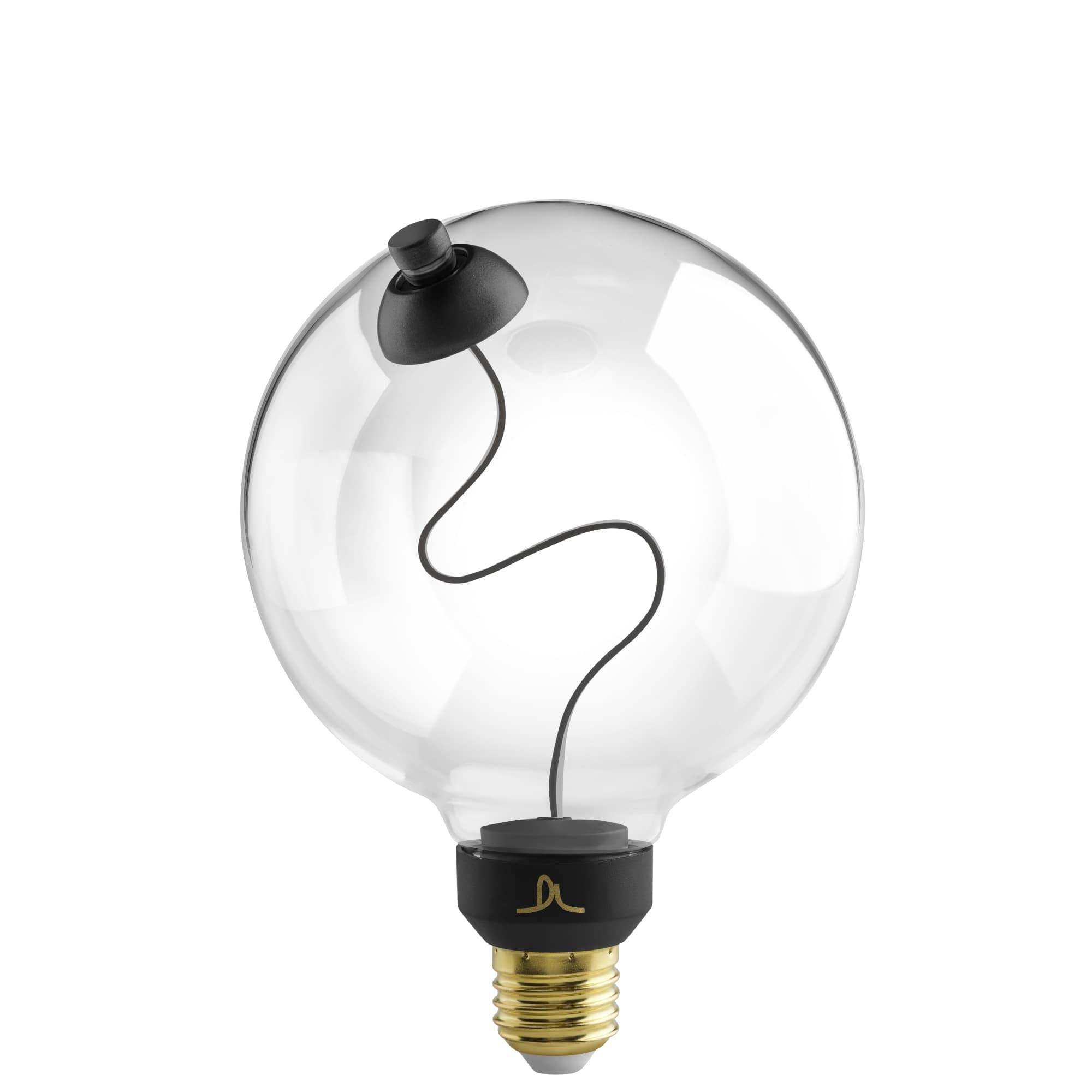 LED SATELLITE 4W E27 2700K 120° CRI95 470LM DIM CLEAR BLACK-0