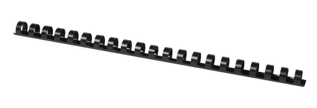 Spirali in plastica per rilegatura Q-Connect 14 mm in PVC conf. 100 pz nere KF24051-0