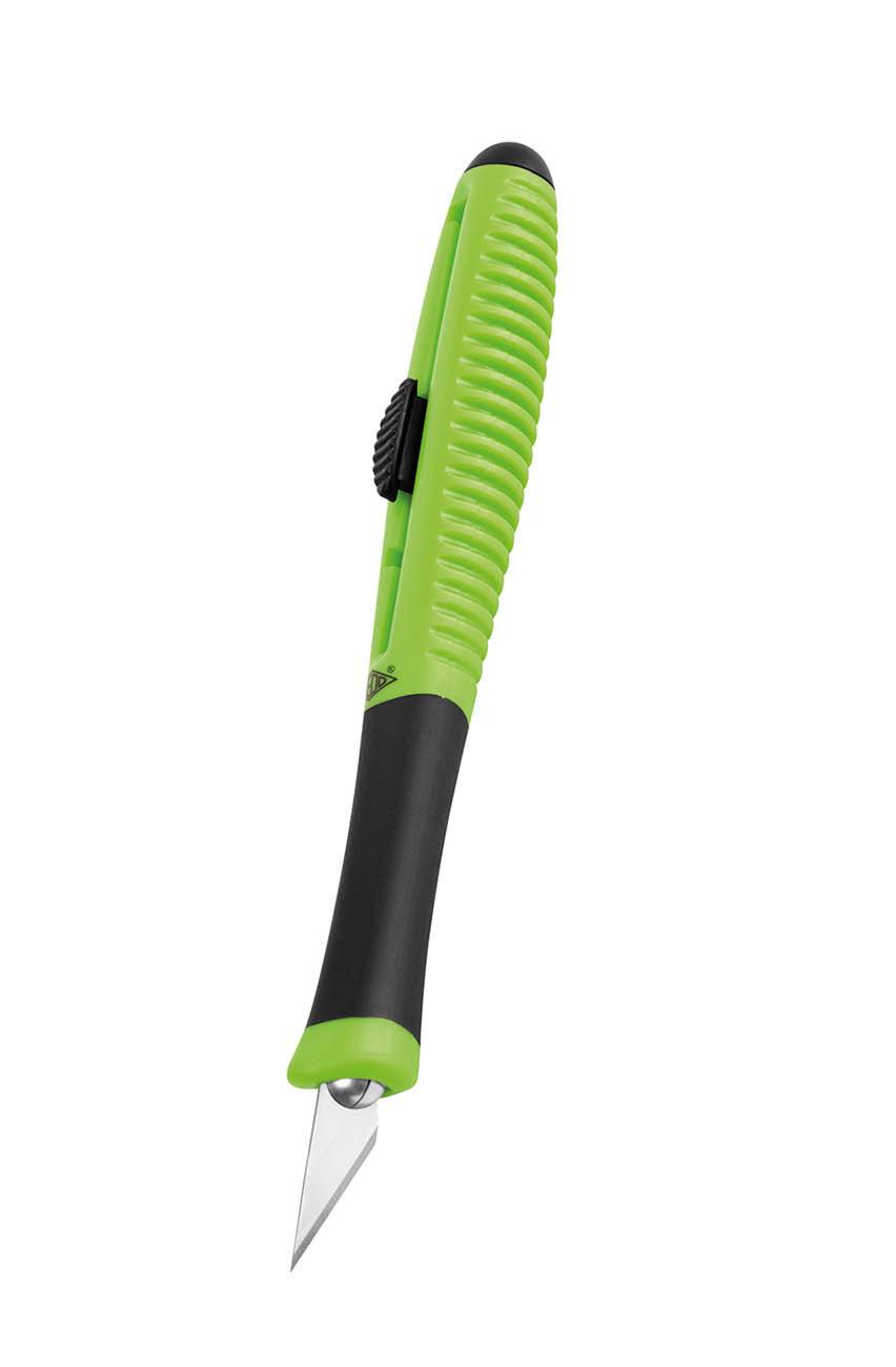 WEDO Skalpell Pocket Comfortline, Länge: 130 mm, apfelgrün dreieckig geformter Messerschaft, samtige Haptik, ideal - 1 S-0