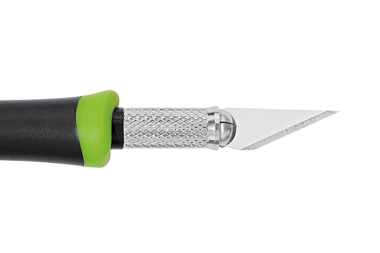 WEDO Skalpell Pocket Comfortline, Länge: 130 mm, apfelgrün dreieckig geformter Messerschaft, samtige Haptik, ideal - 1 S-1