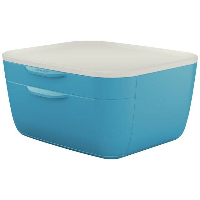 Cassettiera 2 scomparti blu Cosy Leitz-3