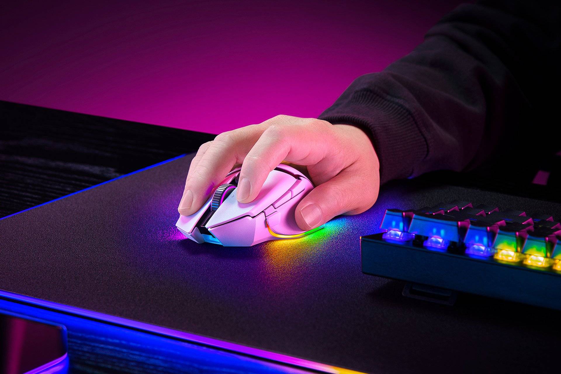 Razer Basilisk V3 Pro 35K mouse Gaming Mano destra RF Wireless Bluetooth USB Type-A Ottico 35000 DPI (Basilisk V3 Pro-2