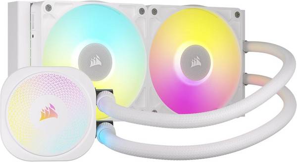 CPU COOLER A LIQUIDO SKT UNIVERSALE CORSAIR iCUE LINK TITAN 240 RX RGB - BIANCO