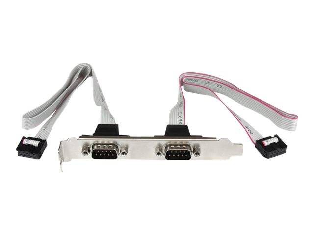 StarTech.com Staffa porta seriale DB9 16" a 2 porte a header a 10 pin-0