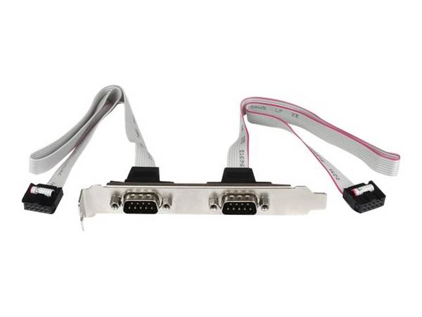 StarTech.com Staffa porta seriale DB9 16" a 2 porte a header a 10 pin
