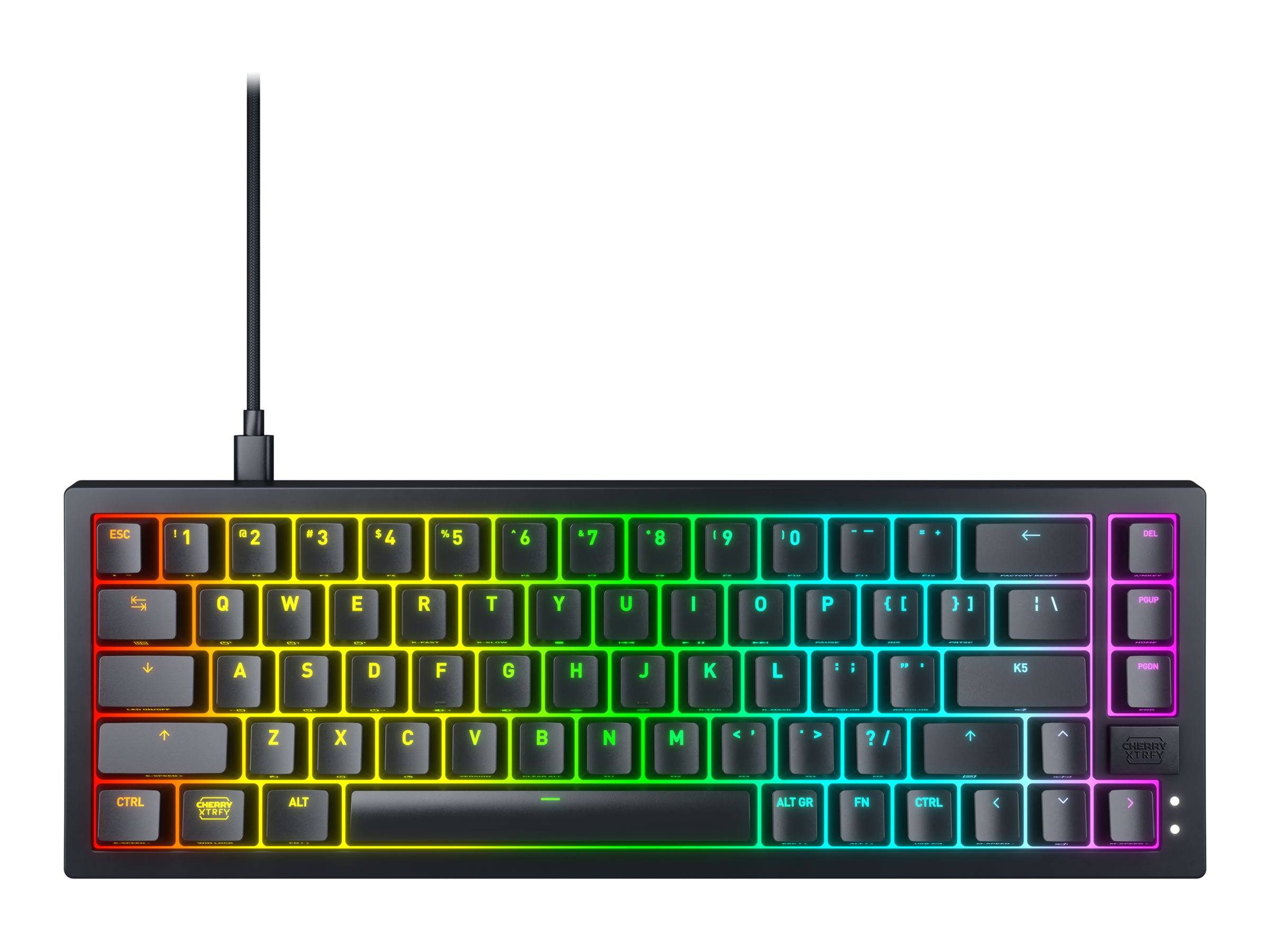 CHERRY XTRFY TAS K5V2 Corded US-Layout schwarz MX Red (CX-K5V2-RGB-CPT-BLACK-R-US)-0
