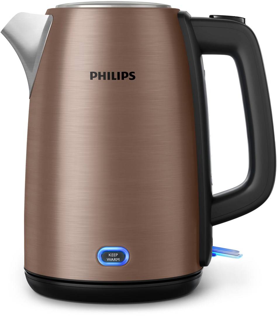Philips Viva Collection HD9355/92 bollitore elettrico 1,7 L 2060 W Nero, Rame-0