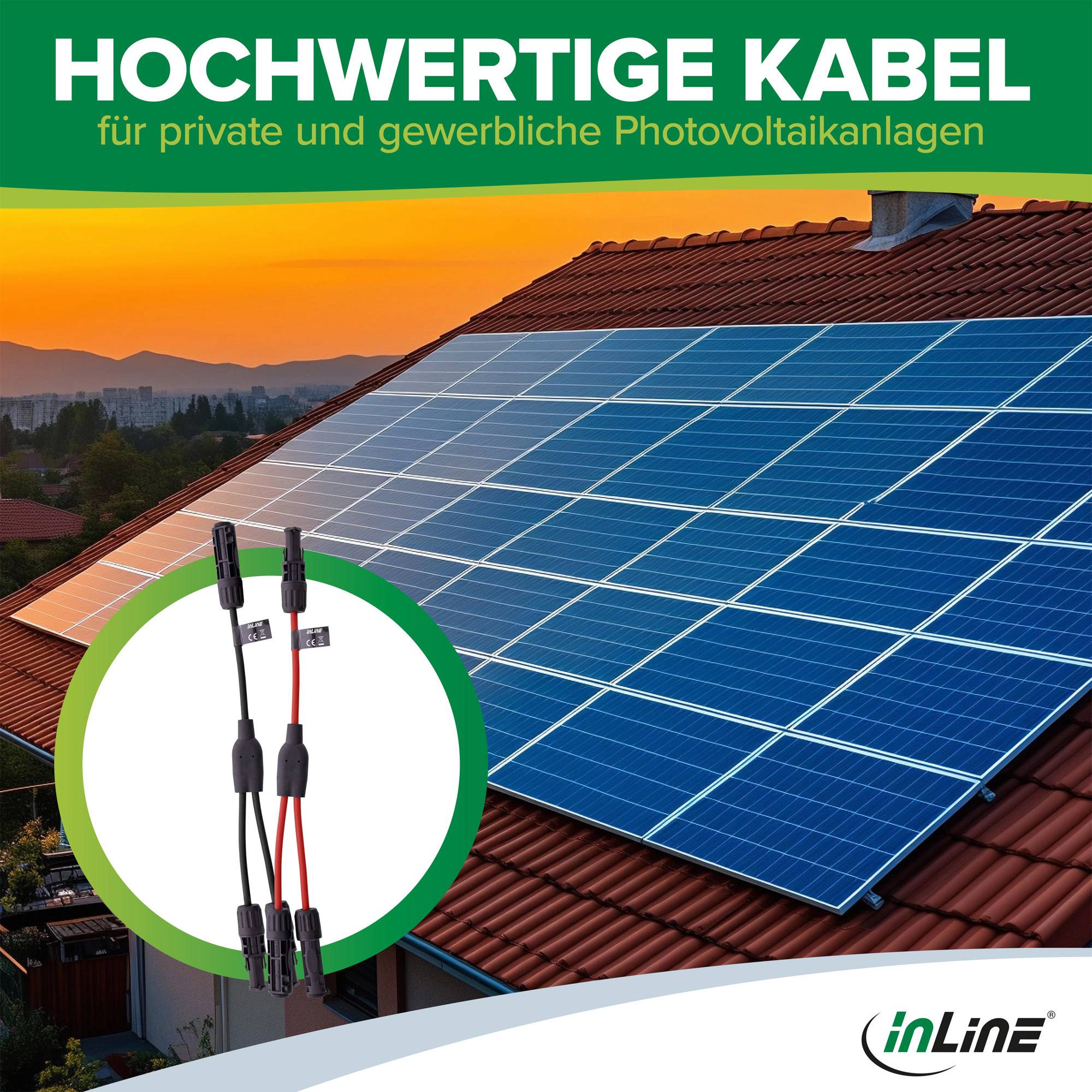 InLine Solarkabel 2-fach Verteiler-Set schwarz/rot 0.36m (95020)-3