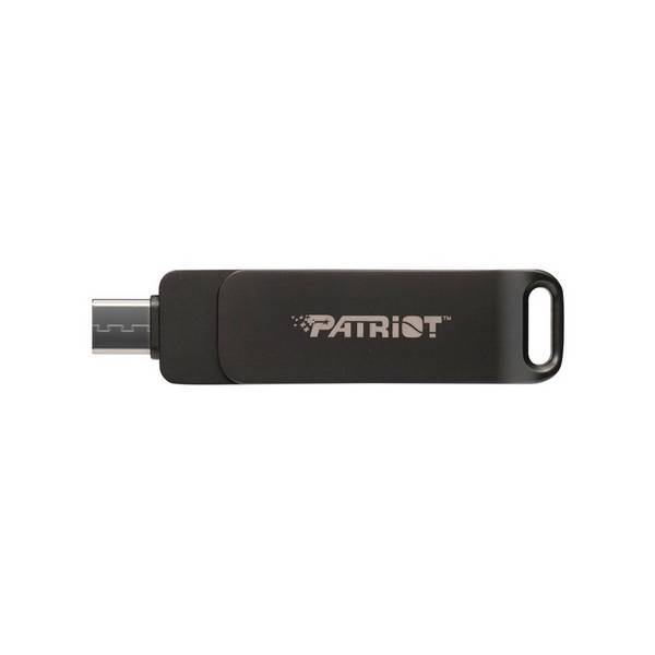 Flashdrive PATRIOT Rage R550 1TB 100 MB/S USB A+C Drehbares Design (PE1TR550DSAD) Schwarz (PE1TR550DSAD)