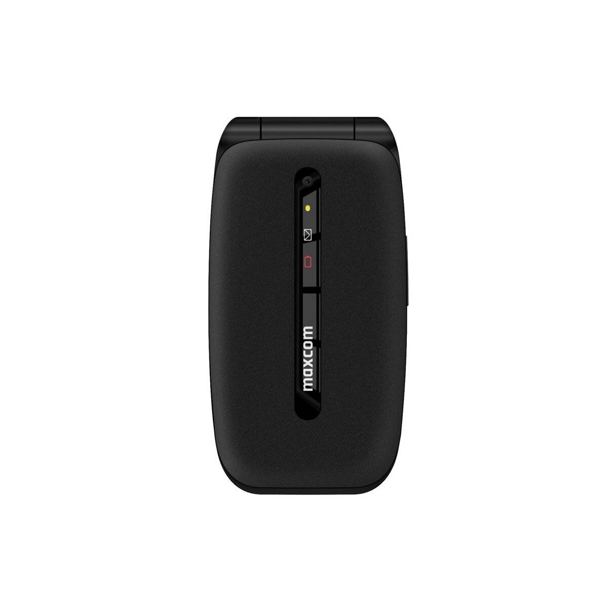 Maxcom Comfort MM828 4G Telefono a conchiglia nero con ampio display, pulsante SOS e connettività 4G-0