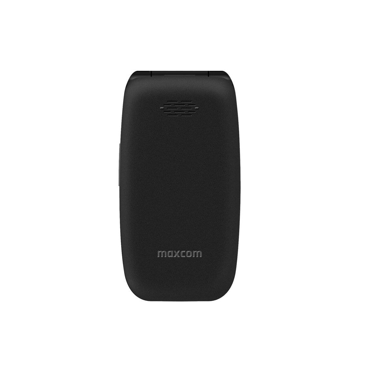 Maxcom Comfort MM828 4G Telefono a conchiglia nero con ampio display, pulsante SOS e connettività 4G-1