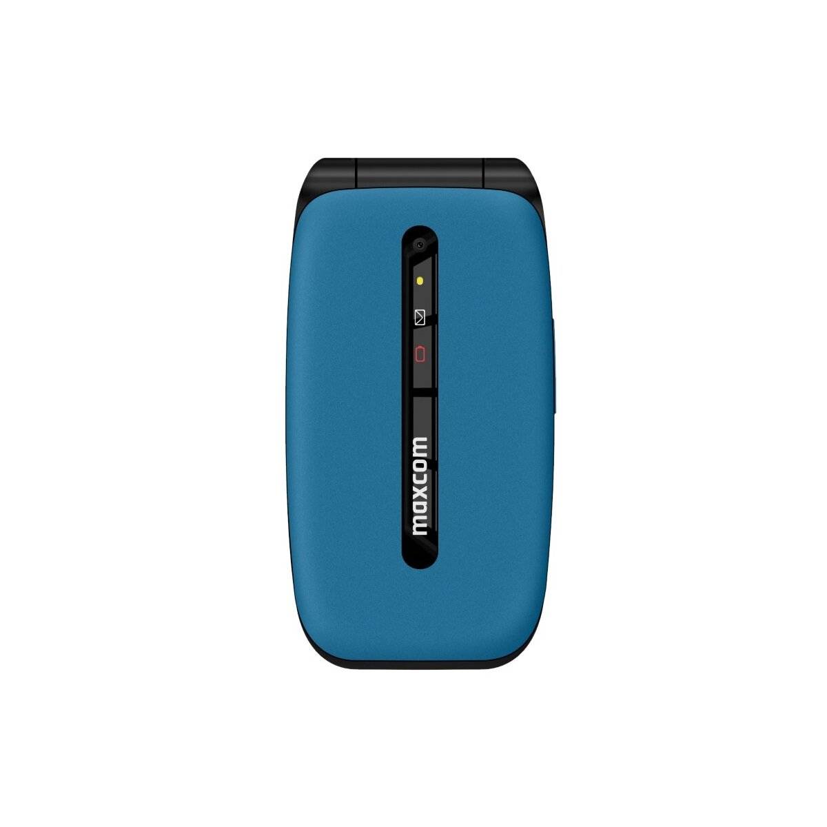 Maxcom Comfort MM828 4G Telefono a conchiglia blu con ampio display, pulsante SOS e connettività 4G-0