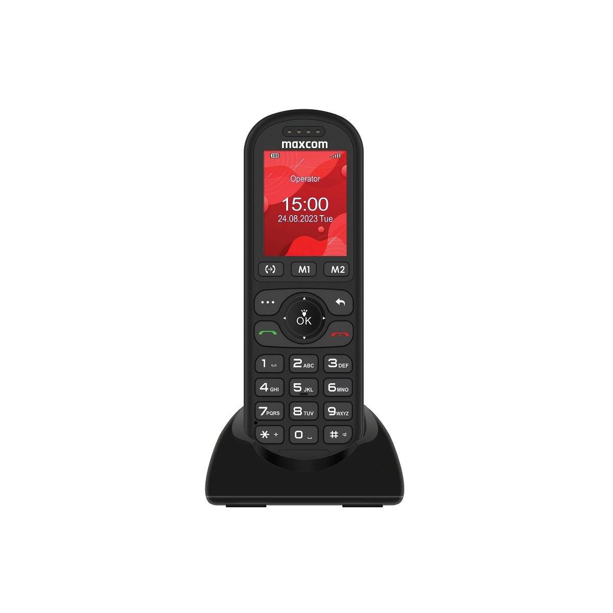 Telefono fisso Maxcom Comfort MM39D 4G con ampio display e facilità d'uso-0