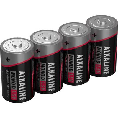ANSMANN Mono D - Batterie 4 x D Typ Alkaline (5015581)-0