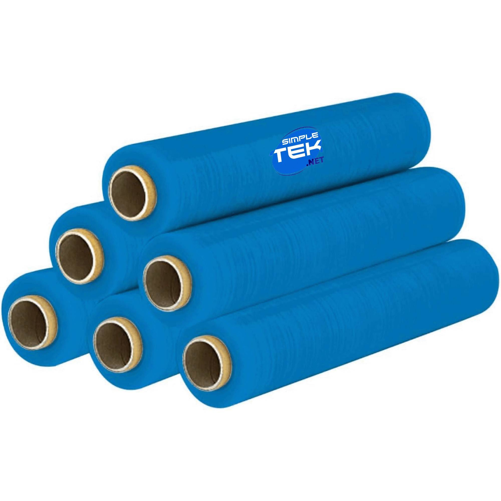 1 X Rotolo Bobina Film Estensibile 50cm Azzurro 2,2kg 160m 30 Micron Imballaggi-1