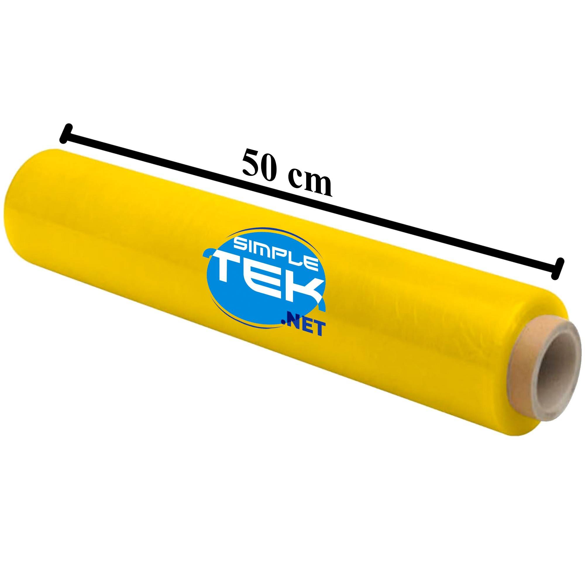 6 X Rotoli Bobina Film Estensibile 50cm Giallo 2,2kg 160m 30 Micron Imballaggi-3