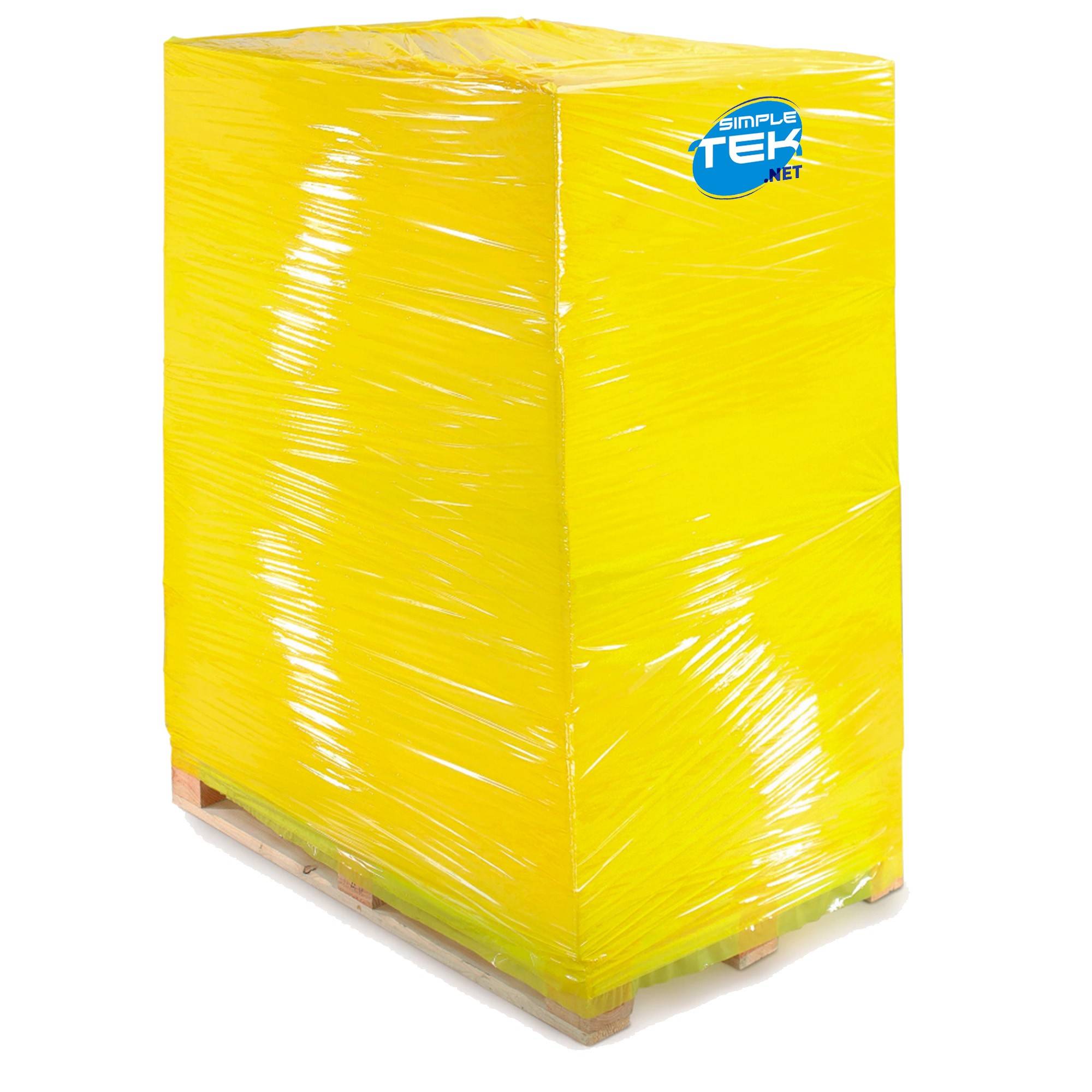 6 X Rotoli Bobina Film Estensibile 50cm Giallo 2,2kg 160m 30 Micron Imballaggi-4