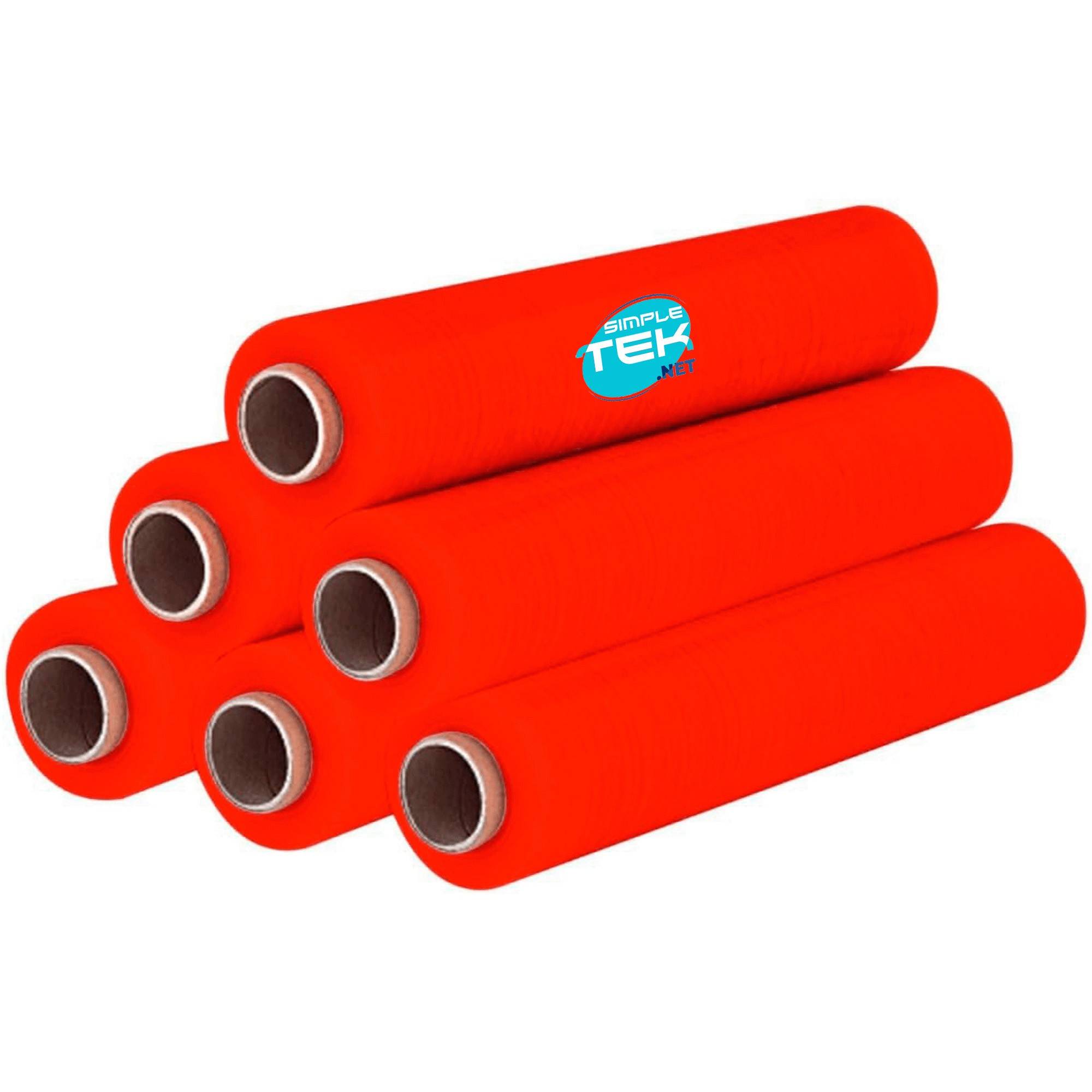 1 X Rotolo Bobina Film Estensibile 50cm Rosso 2,2kg 160m 30 Micron Imballaggi-1