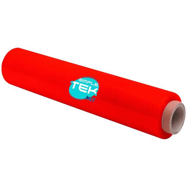 1 X Rotolo Bobina Film Estensibile 50cm Rosso 2,2kg 160m 30 Micron Imballaggi