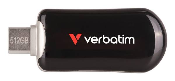 Verbatim PLECTRA USB-C FLASH DRIVE BLACK 512GB (30227)