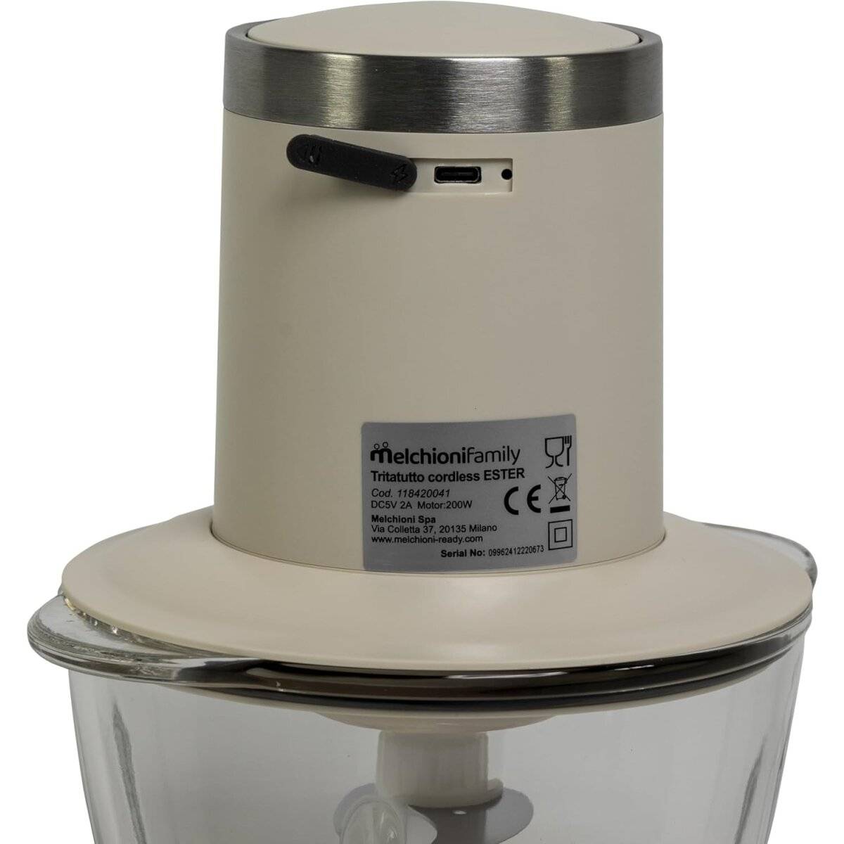 Trituratore ricaricabile ESTER, 1,2 L, 200 W, lame doppio strato, wireless-2