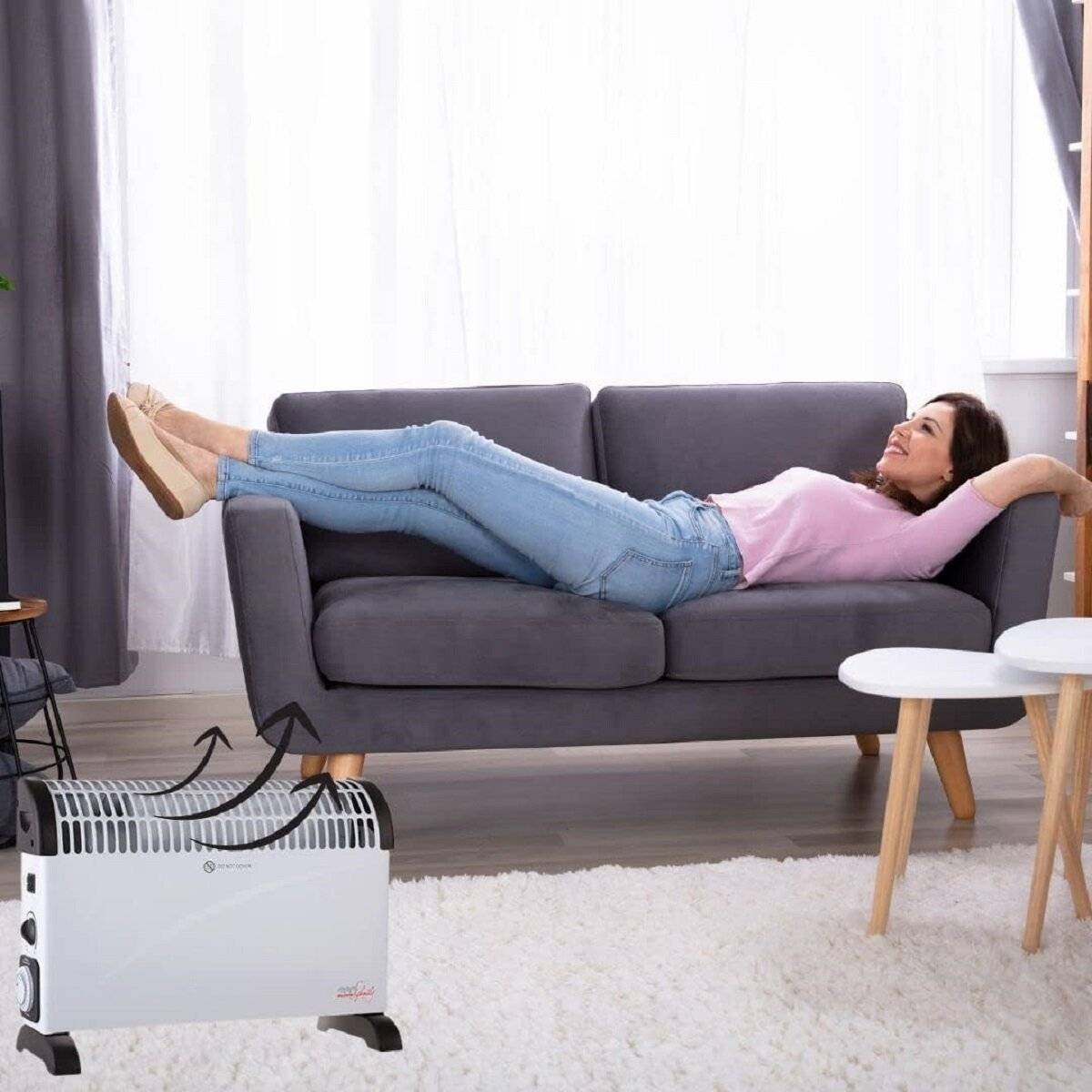 Termoconvettore Melchioni THERMAL 2000W Potenza riscaldante flessibile e regolabile per ogni stanza-2