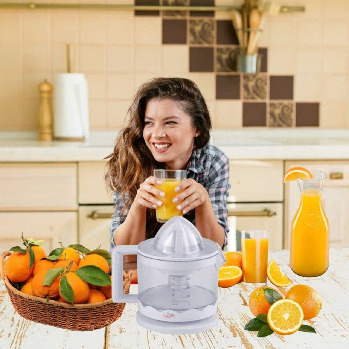 Spremiagrumi ZUMO Produzione di succo compatta con caraffa da 0,6 l-3