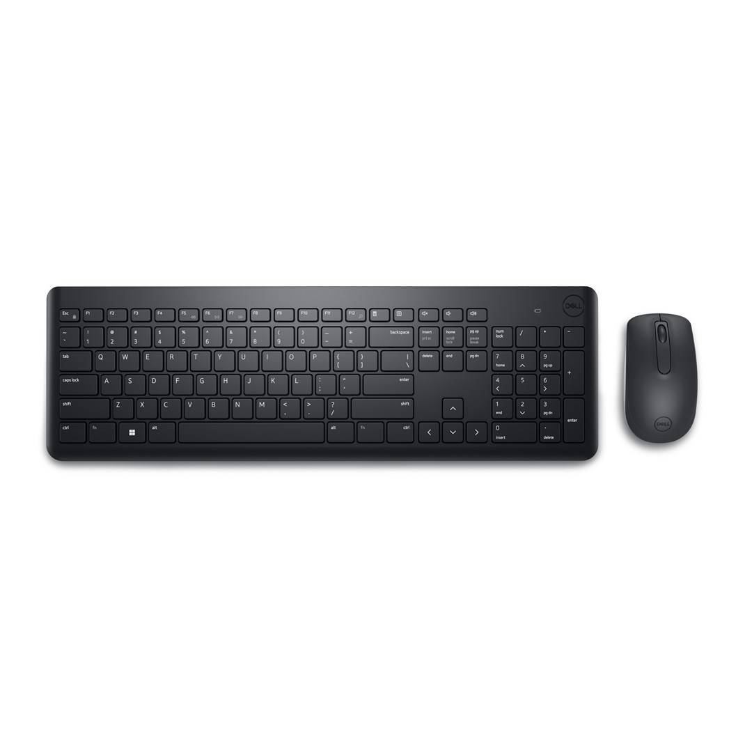 Tastiera e Mouse Dell KM3322W Qwerty US Nero QWERTY-1