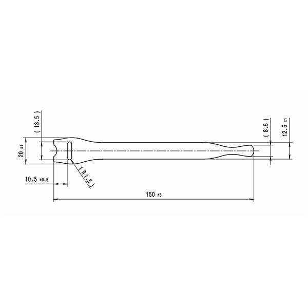 HellermannTyton TEXTIE M - Klettverschluss - 20cm - Schwarz (Packung mit 10) (130-00013)-1