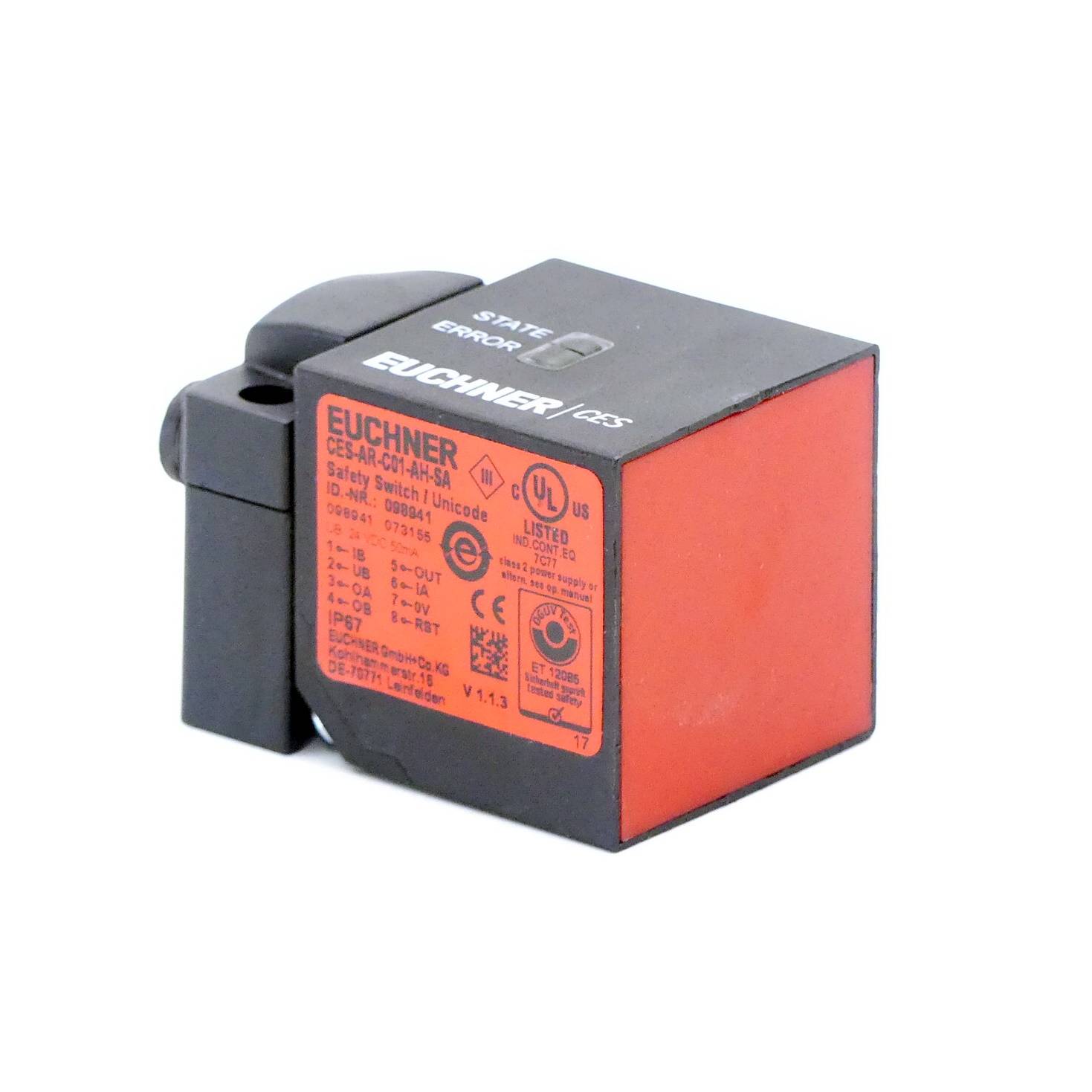 Euchner - 098941 - Euchner CES-AR-C01-AH-SA, Berührungsloser Sicherheitsschalter, P/n: 098941-0