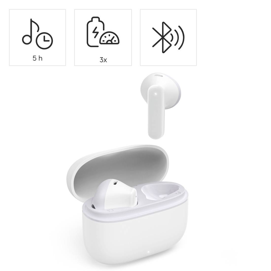 Hama Bluetooth®-Kopfhörer Freedom Light II, TWS, Earbuds, Sprachsteuerung, WS (00221753)-1