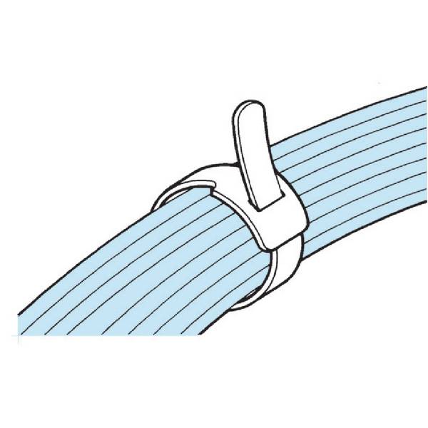 HellermannTyton TEXTIE M - Klettverschluss - 20cm - Schwarz (Packung mit 10) (130-00013)-3