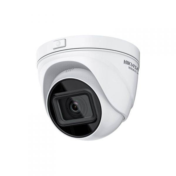 Telecamera IP Turret Dome 1440P 4MP Ottica Varifocale Motorizzato 2.8-12mm H.265+ PoE OSD IP67 Slot SD HiWatch HWI-T641H-0