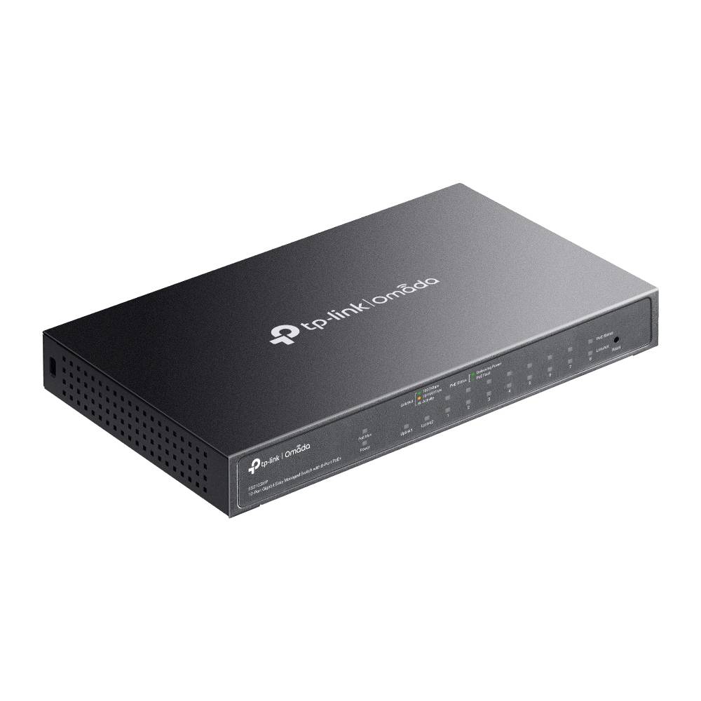 TP-Link Omada ES210GMP switch di rete Gestito Gigabit Ethernet (10/100/1000) Supporto Power over Ethernet (PoE) Nero-3
