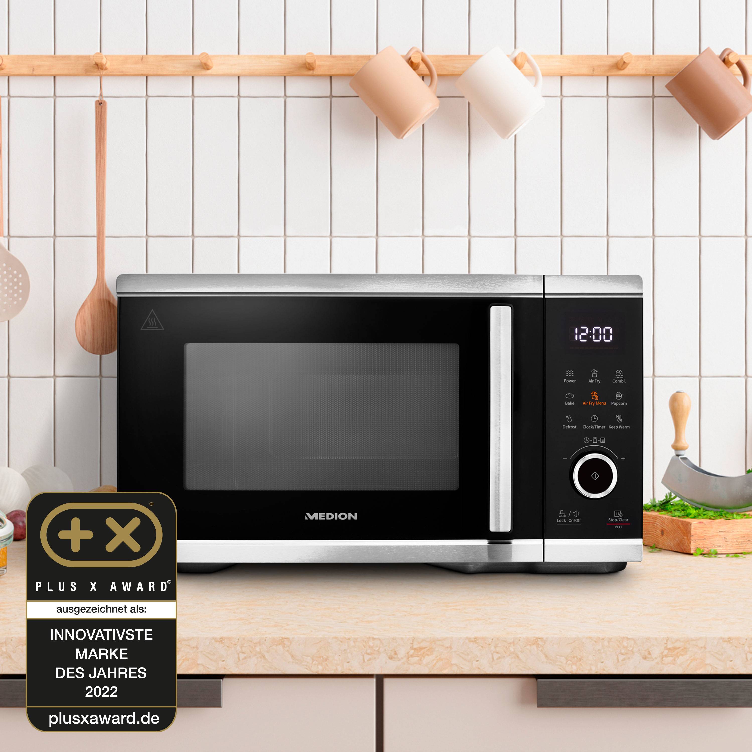 Microonde Medion MD 11499 con grill e friggitrice ad aria calda 25L-3