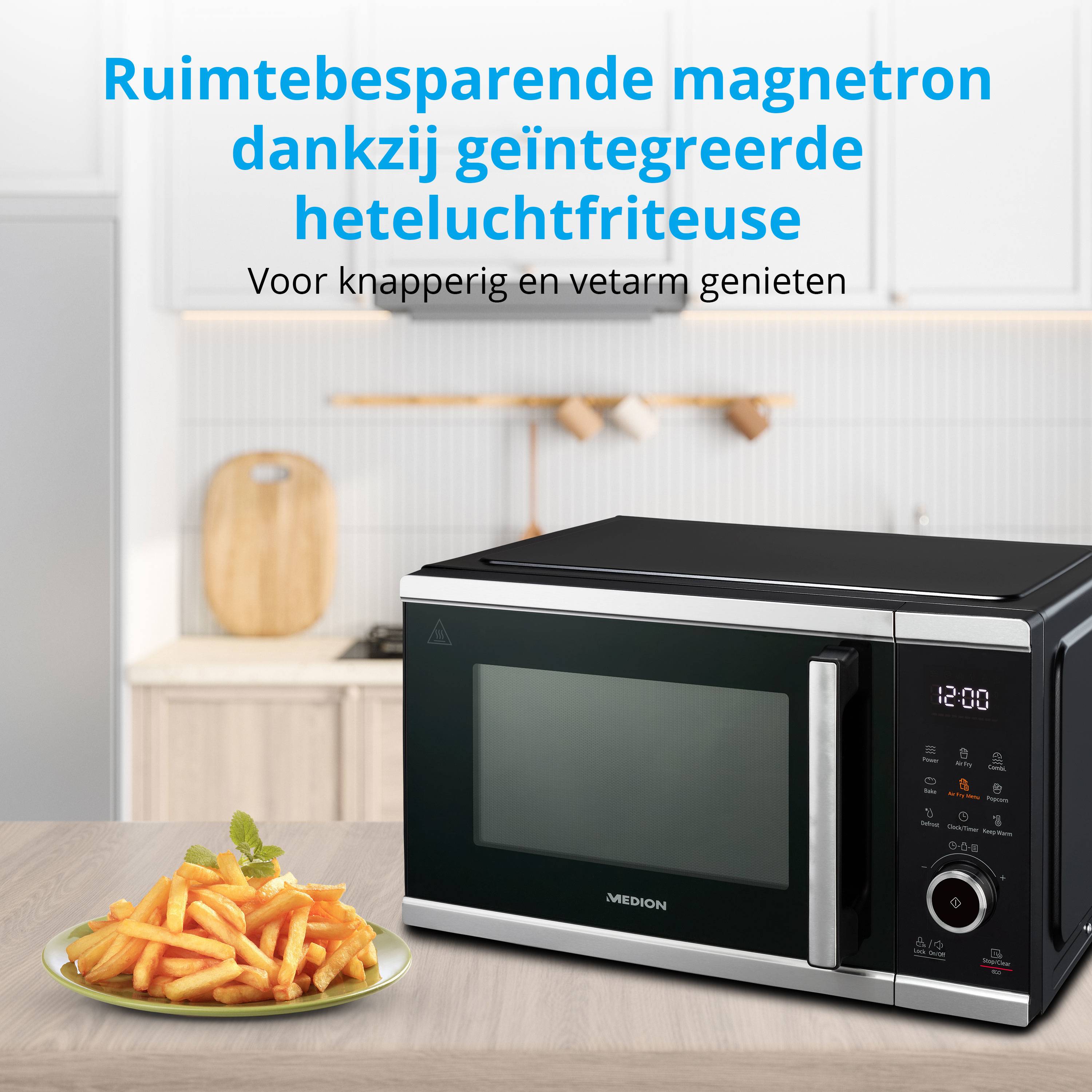 Microonde Medion MD 11499 con grill e friggitrice ad aria calda 25L-4