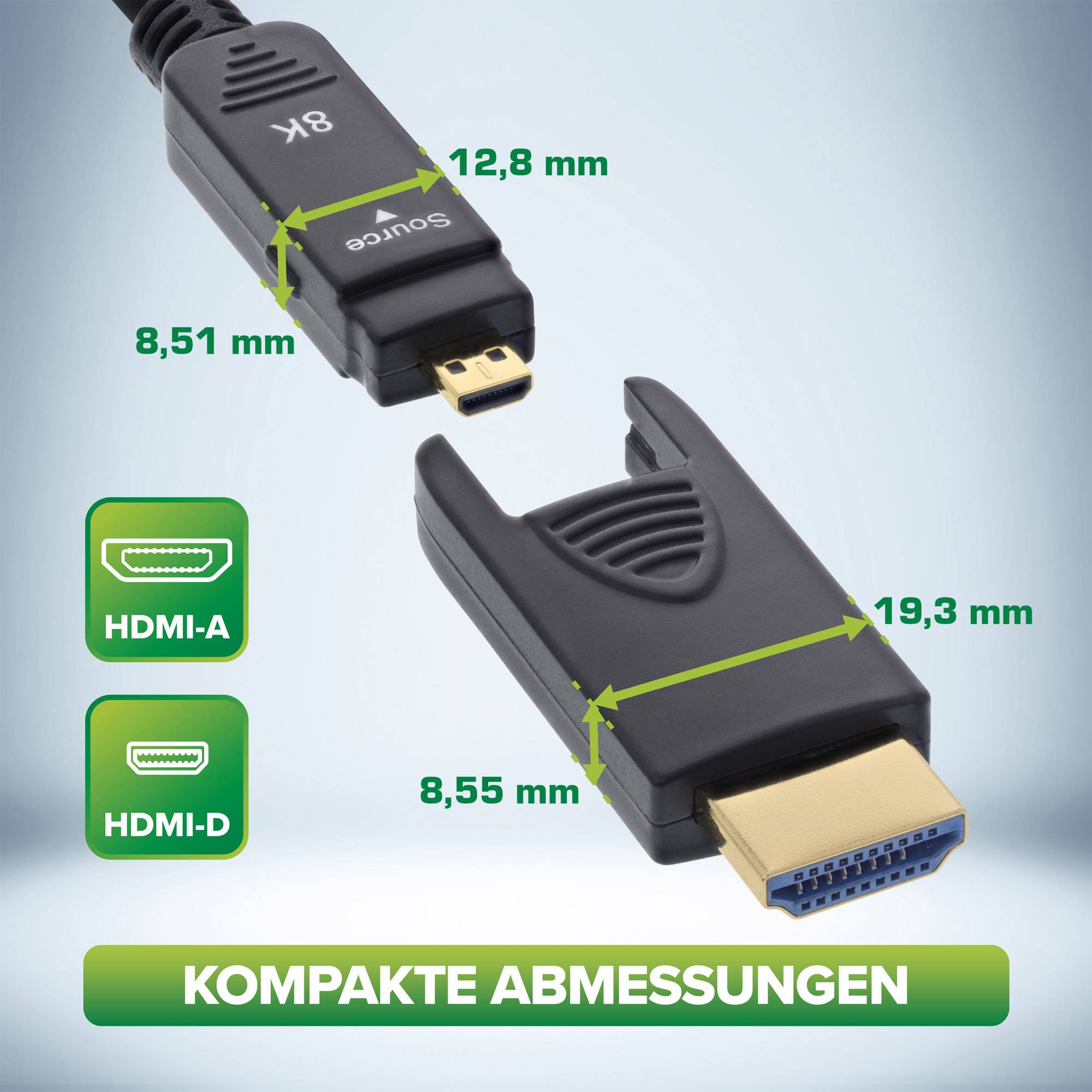 InLine Cavo HDMI AOC cavo HDMI Ultra High Speed 8K4K spina staccabile 10m-2