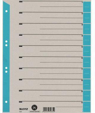 Leitz 1652 Foglie di separazione 230 g/m² azzurro-0