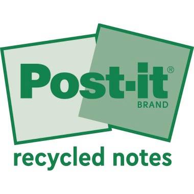 Blocco Post it - 654-RYP24 - 76 x 76 mm - carta riciclata - giallo - 100 fogli - Post it - conf. 24 blocchi-1