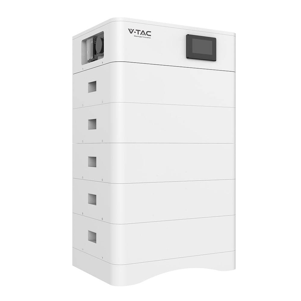 V-TAC Kit Accumulo HV 25.6kWh LFP 252.6V 100Ah 50A Bianco CEI 0-21 IP65-0