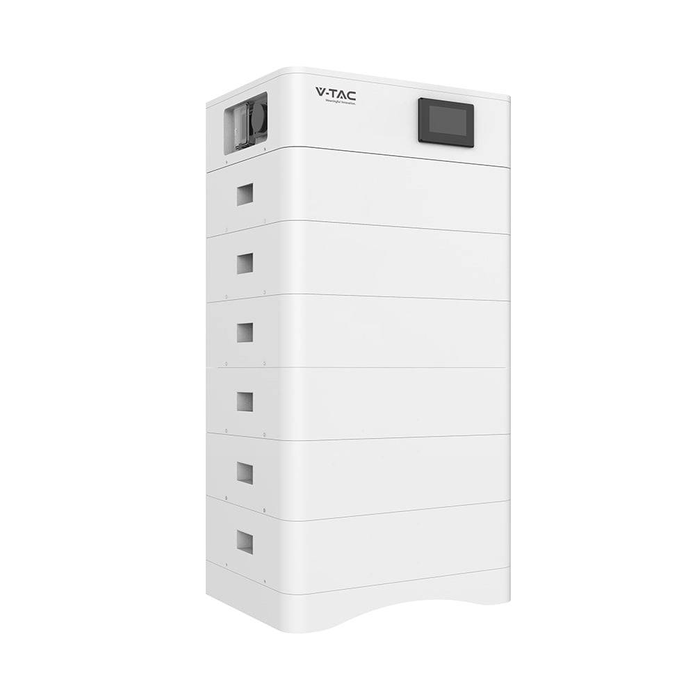 V-TAC Kit Accumulo HV 30.72kWh LFP 307.2V 100Ah 50A Bianco CEI 0-21 IP65-0