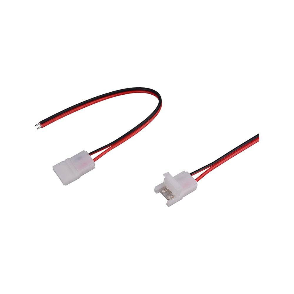 V-TAC Connettore Clip 2 Pin Strip LED Monocolore 10mm Fili a Saldare 160mm-0