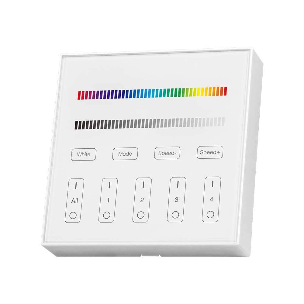 V-TAC Pannello di Controllo RF 2.4 GHz per Strip LED RGB RGBW 4 Zone-0