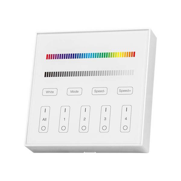 V-TAC Pannello di Controllo RF 2.4 GHz per Strip LED RGB RGBW 4 Zone