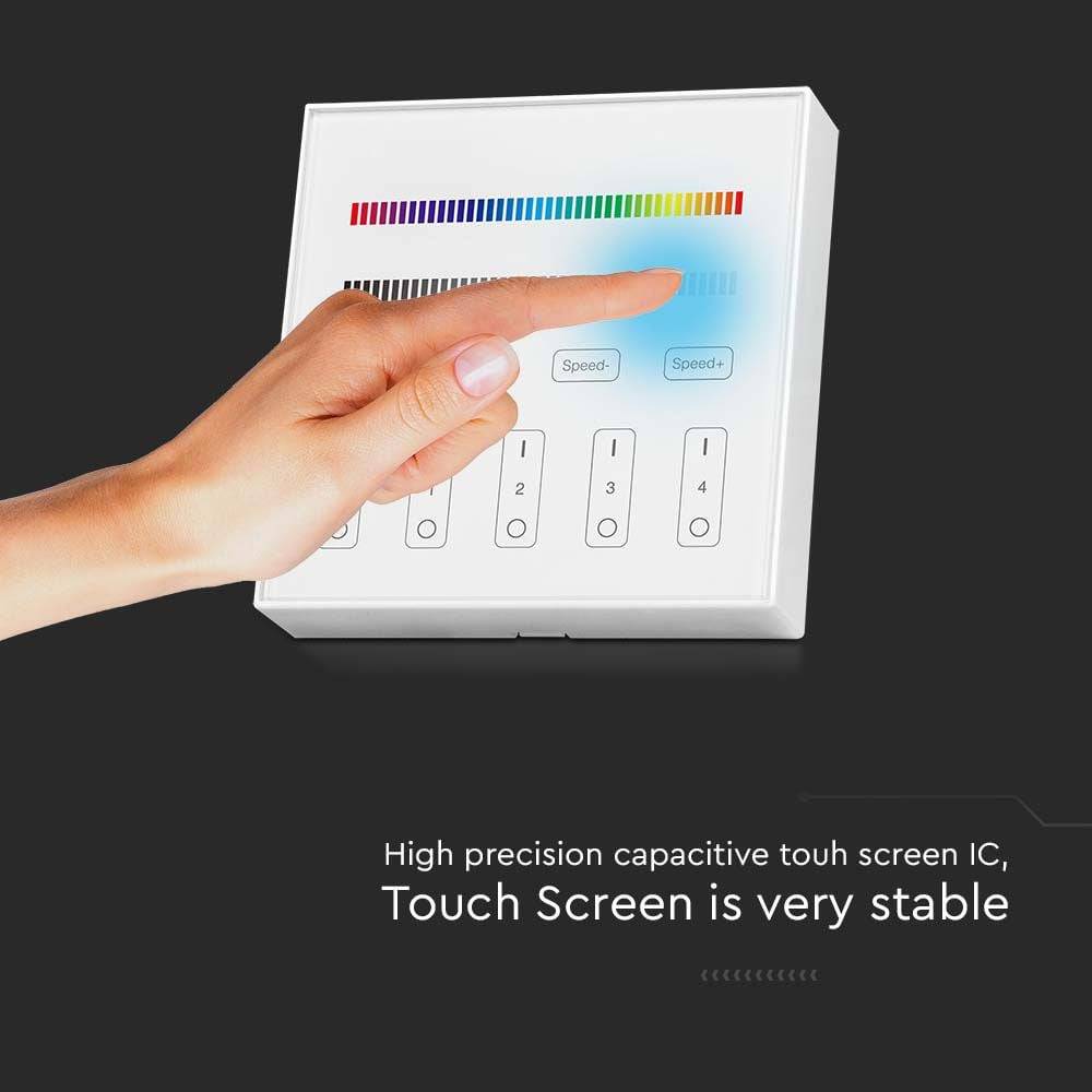 V-TAC Pannello di Controllo RF 2.4 GHz per Strip LED RGB RGBW 4 Zone-4