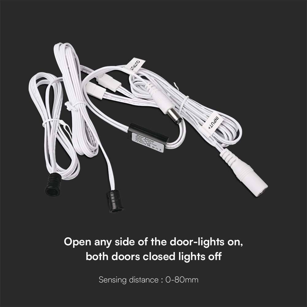V-TAC Interruttore con Sensore per Porte doppia Anta fino a 60W Compatibile con Strip LED-2