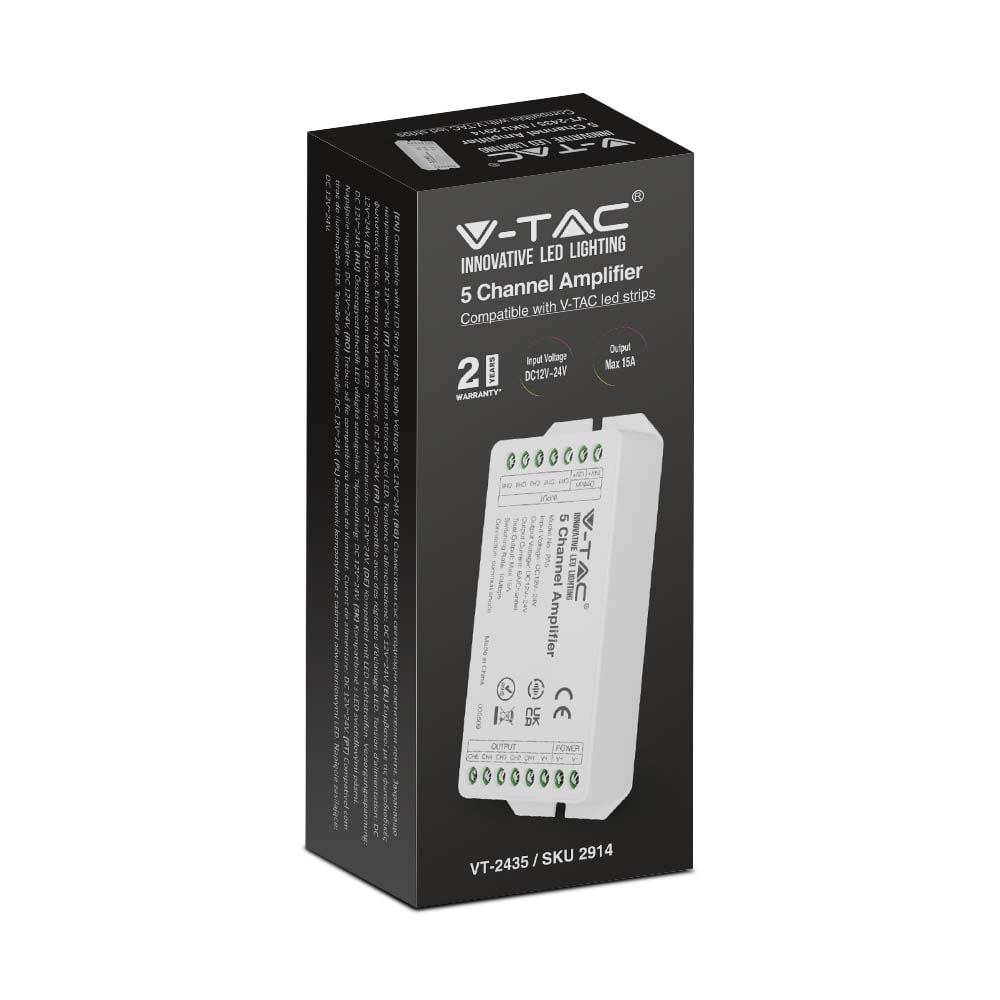 V-TAC Amplificatore di Segnale Strip LED RGBCCT 12-24V 15A-2