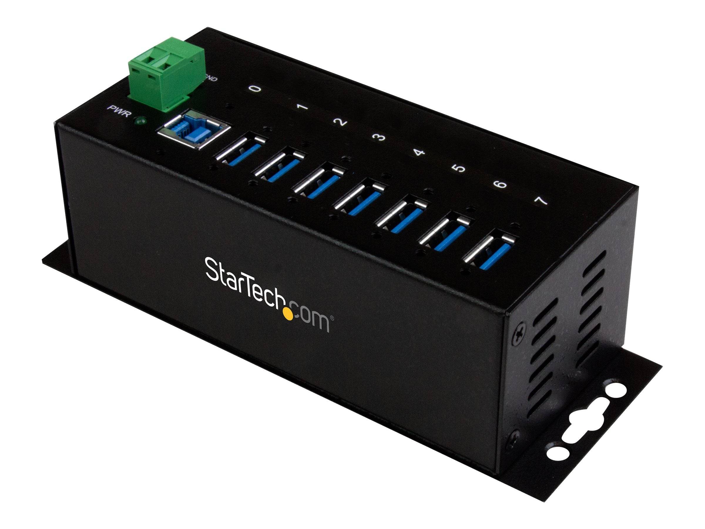 StarTech.com HUB Industriale USB 3.0 a 7 porte - Perno e concentratore USB 3.0 con Protezione ESD-0