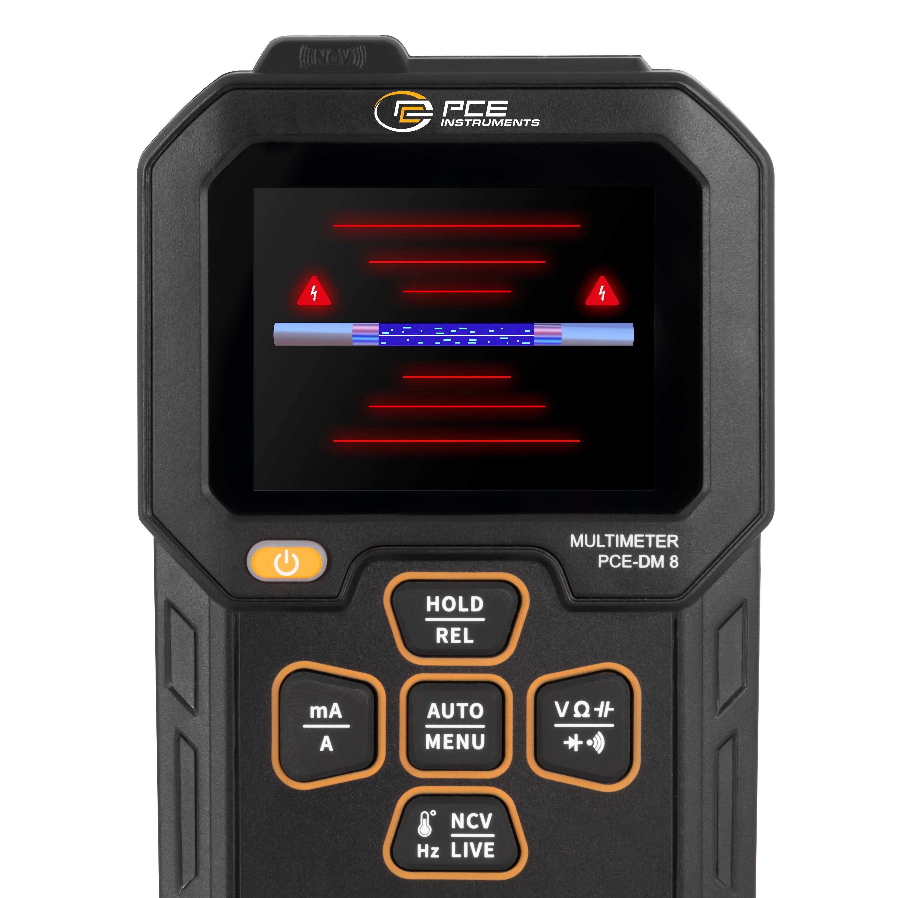PCE Instruments PCE-DM 8 Multimetro portatile digitale Data logger CAT III 1000 V, CAT IV 600 V Display (Counts): 9999-3